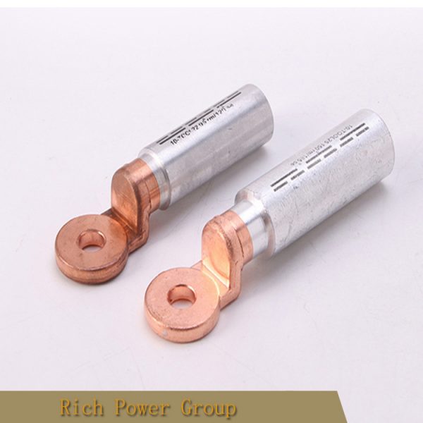 Cable lug And Wire Terminals DTL-2-16 DTL-2-300 type Cu-Al  BIMETALLIC FRICTION WELDED CONNECTOR CABLE TERMINALS WIRE TERMINALS CABLE ACCESSORIES ELECTRICAL LUGS COPPER ALUMINUM BIMETAL LINK MANUFACTURER