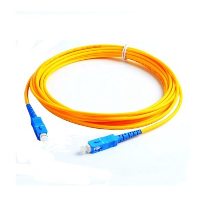 SM PVC Simplex SC-SC Fiber Patch Cord With SC/UPC Fiber Optic Connector