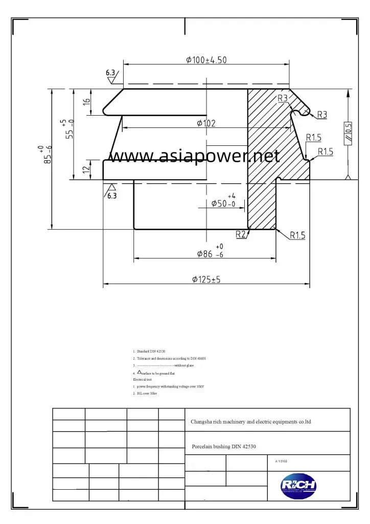 1kv transformer bushing