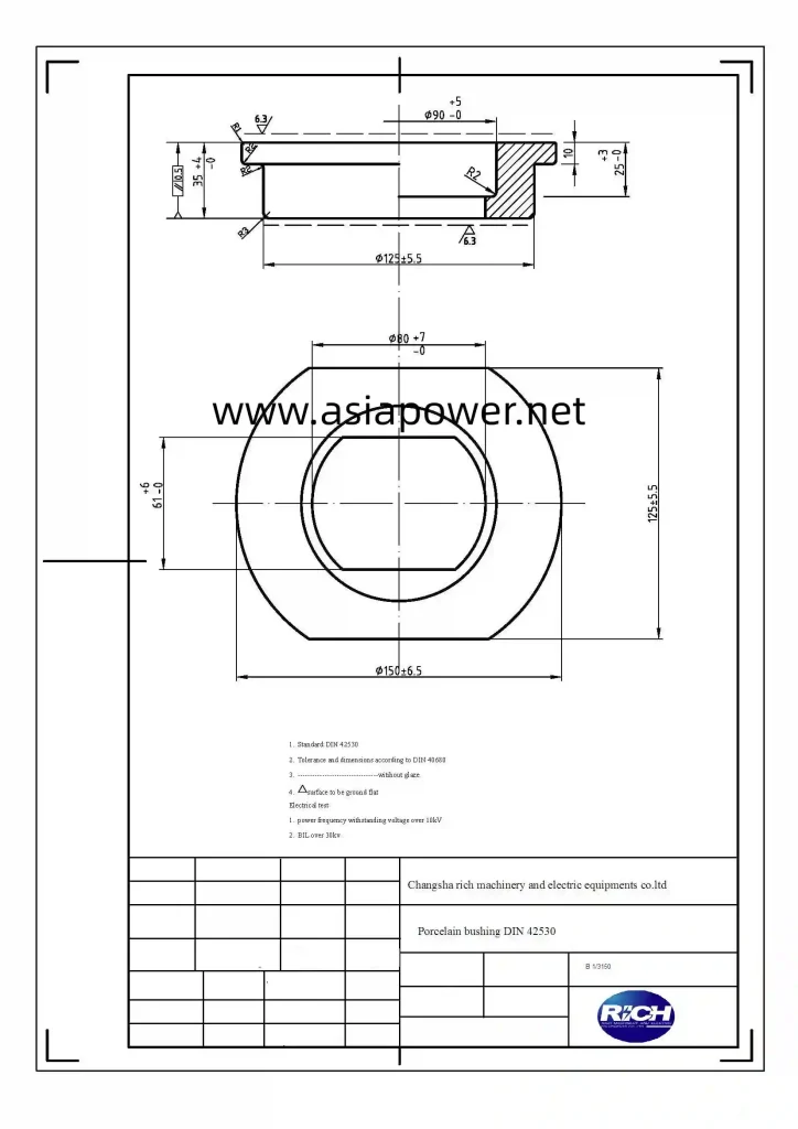 1kv transformer bushing