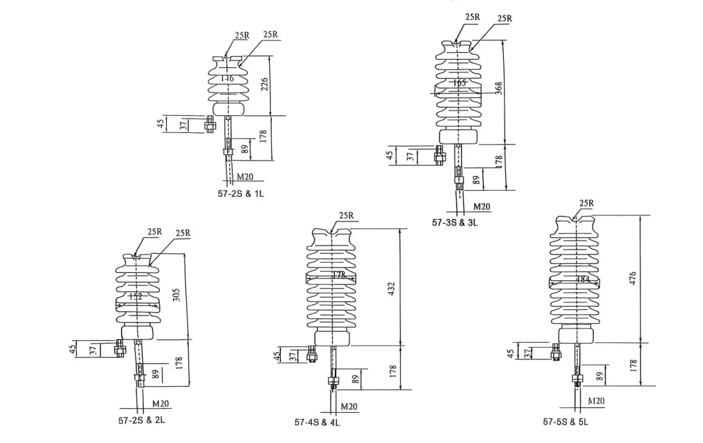 57 porcelain insulator