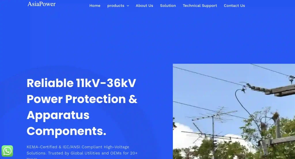 a reliable supplier of 11kv-36kv surge arrester and dropout fuse cutout and components
