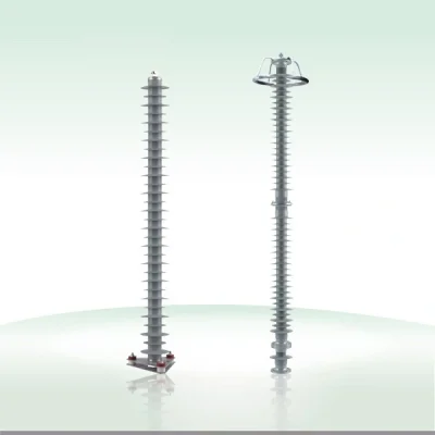 Technical drawing of 110kV 220kV High Voltage Polymer Surge Arrester with 5500mm leakage distance